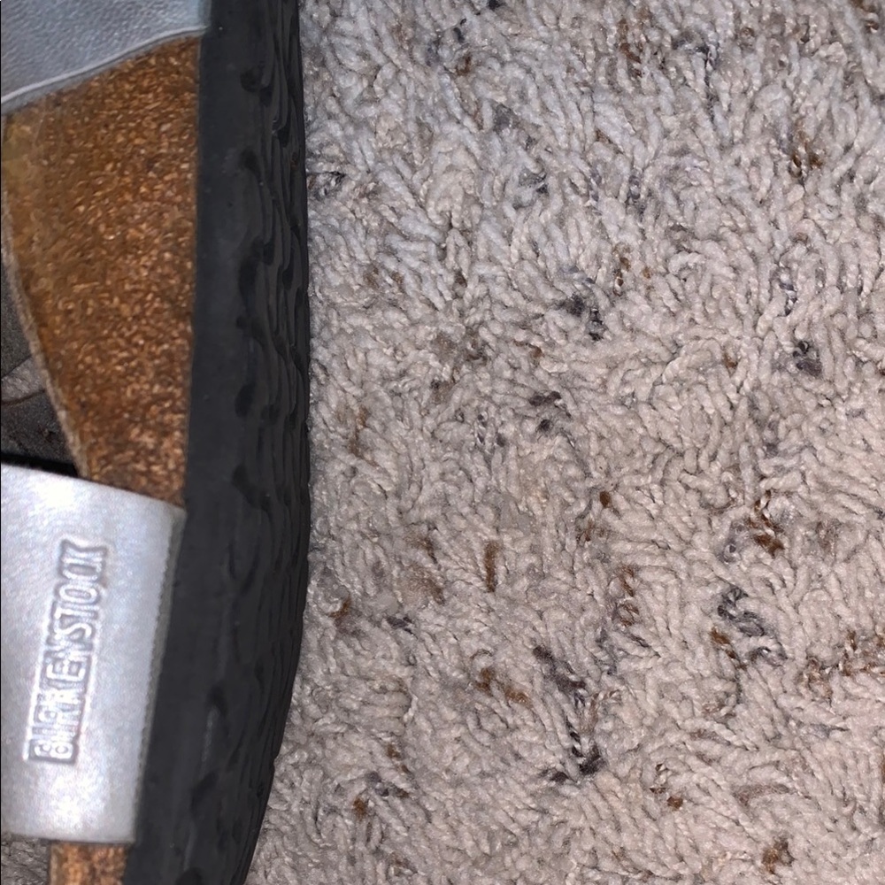 Birkenstock Silver Strappy Sandals - Picture 4 of 5